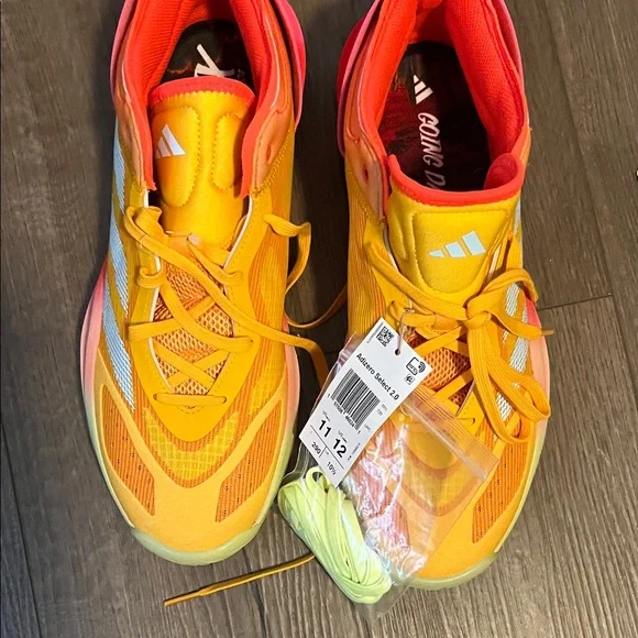 Adidas Men's Yellow and Orange Athletic Shoes - Picture 1 of 4